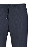 Lacivert Rahat Kesim Çizgili Yandan Cepli Jogger Pantolon | 46