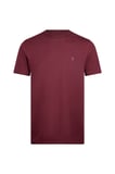 Bordo Regular Fit Bisiklet Yaka Pamuklu Basic Tişört | L