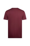 Bordo Regular Fit Bisiklet Yaka Pamuklu Basic Tişört | L