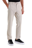 Bej Dinamik Fit Desenli Yandan Cepli Jogger Pantolon | 48