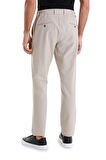 Bej Dinamik Fit Desenli Yandan Cepli Jogger Pantolon | 48