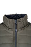 Haki Regular Fit Hakim Yaka Şişme Mont | M