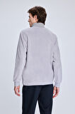 Gri Regular Fit Hakim Yaka Baharlık Mont | M