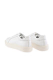 Beyaz Casual Bağcıklı Deri Sneakers | 40