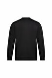 Siyah Regular Fit Bisiklet Yaka Sweatshirt | L