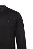 Siyah Regular Fit Bisiklet Yaka Sweatshirt | L