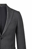 Siyah Comfort Fit Mono Yaka Klasik Ceket | 56