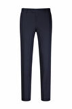 Lacivert Regular Fit Yandan Cepli Kumaş Pantolon | 46