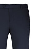 Lacivert Regular Fit Yandan Cepli Kumaş Pantolon | 46
