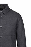 Siyah Regular Fit Bebe Yaka Yünlü Mont | XL