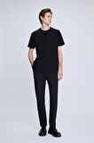 Siyah Dinamik Fit Desenli Yandan Cepli Casual Jogger Pantolon | 32