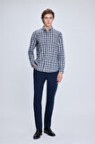Lacivert Dinamik Fit Desenli Yandan Cepli Casual Jogger Pantolon | 33