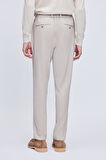 Bej Rahat Kesim Yandan Cepli Jogger Pantolon | 34