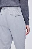 Gri Rahat Kesim Yandan Cepli Jogger Pantolon | 36