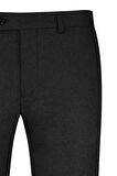 Antrasit Regular Fit Yandan Cepli Kumaş Pantolon | 40