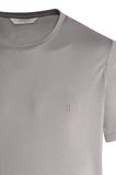 Gri Regular Fit Bisiklet Yaka Tişört | L