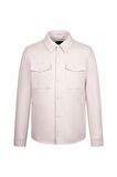 Taş Regular Fit Bebe Yaka Yünlü Kaşe Mont | M