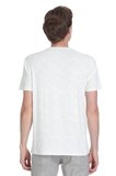 Beyaz Regular Fit Bisiklet Yaka Tişört | M
