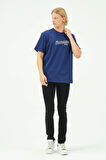 Erkek Nakış Baskılı Spor Oversize Tişört tshirt