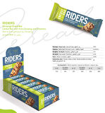 RİDERS Enerji Bar Vitamin&Gınseng Kuruyemişli Tahıl Bar 40 gr