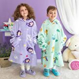 Milk&Moo Polyester Şekilli 70x105 cm Bebek Battaniyesi Su Yeşili