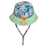 Milk&Moo Jungle Friends Ayarlanabilir Bebek Yazlık Şapkası 0-18 Ay
