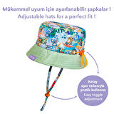 Milk&Moo Jungle Friends Ayarlanabilir Bebek Yazlık Şapkası 0-18 Ay