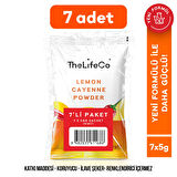 TheLifeCo Lemon Cayenne - Limonlu Acı Biberli İçecek Tozu 5 g x 7 adet