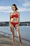 Estiva Luplu Straplez Bikini Takımı - Bordo