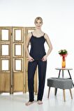 Estiva Kadın İp Askılı Likra Viskon Yazlık Pijama Takımı