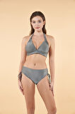 Estiva Concept Toparlayıcı Büzgülü Bikini Takımı - Gri