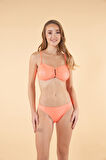 Estiva Tokalı Straplez Bikini Takımı - Yavruağzı