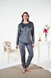 Kadın Kışlık Kadife Pijama Takımı