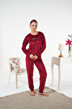 Kadın Kışlık Kadife Pijama Takımı