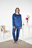 Kadın Kışlık Kadife Pijama Takımı