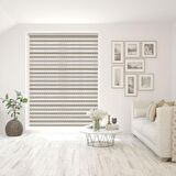 Stor Zebra Perde Vizon Siyah Minimal Çizgi Desen Jakar Piliseli 1.Kalite Dekoratif Kornişe Kolay Montaj