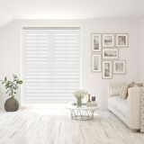Stor Zebra Perde Beyaz Geçişli Minimal Jakar Desen Piliseli 1.Kalite Dekoratif Kornişe Kolay Montaj