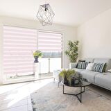 Stor Zebra Perde Modern Bej Geniş Jakar Desenli Piliseli 1.Kalite Dekoratif Kornişe Kolay Montaj