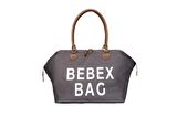 Bebex Bag-P Plus Su Geçirmez Unisex Bebek Bakım Çantası Açık Gri