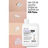 Factor100 50+ Faktör Leke Karşıtı-Nemlendirici Hassas Ciltler İçin Renksiz Güneş Koruyucu Krem 100 ml