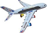 Oyuncak Uçak Air Bus A330 Sesli Işıklı Hareketli Pilli Oyuncak Yolcu Uçağı