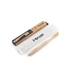 T-Brush Yetişkin Bambu Diş Fırçası Krem Rengi