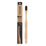 T-Brush Yetişkin Nano Bambu Diş Fırçası Koyu Gri