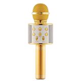 Torima WS-858 Karaoke Mikrofon Aux Usb Ve Sd Kart Girişli Bluetooth Hoparlör Gold