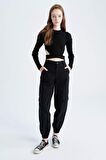 DeFacto Coool Bel Dekolteli Slim Fit Crop Kazak U3149AZ22AUBK27