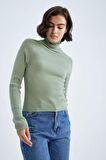 Slim Fit Balikçi Yaka Kazak