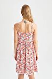 Mini Kisa Kollu Elbise U3372AZ22SMPN583