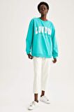 Oversize Fit Bisiklet Yaka Sweatshirt X1822AZ22SMGN444