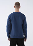 Routefield Lacivert Kapüşonlu Erkek Kabartma Sweatshirt RFHOOK2223_HOOK