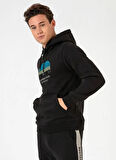 Routefield Lacivert Erkek Kapüşonlu Nakışlı Sweatshirt RFHENRY2223_HENRY
